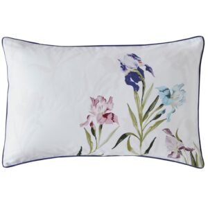Laura Ashley Hawling Irises Pillowcase Housewife Grape Purple