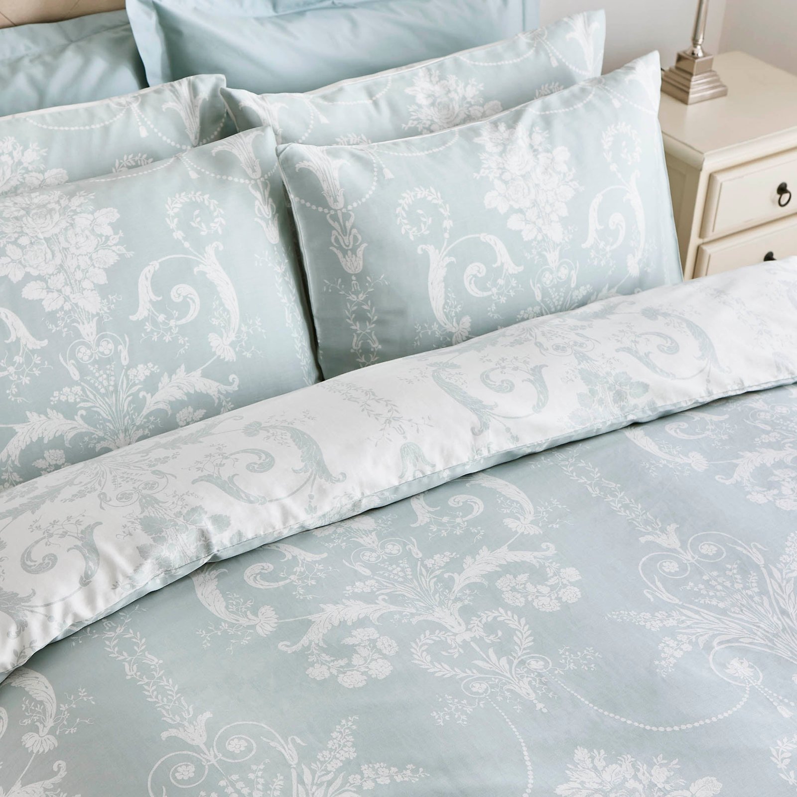 Laura Ashley Josette Duvet Cover Bedding Set Duckegg - Image 2