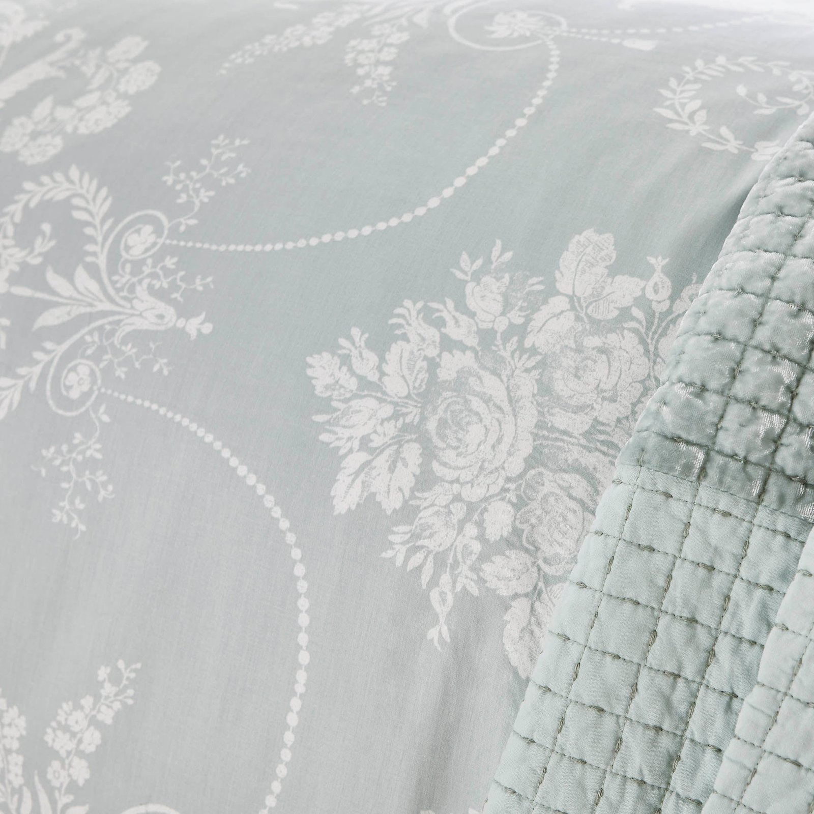 Laura Ashley Josette Duvet Cover Bedding Set Duckegg - Image 4