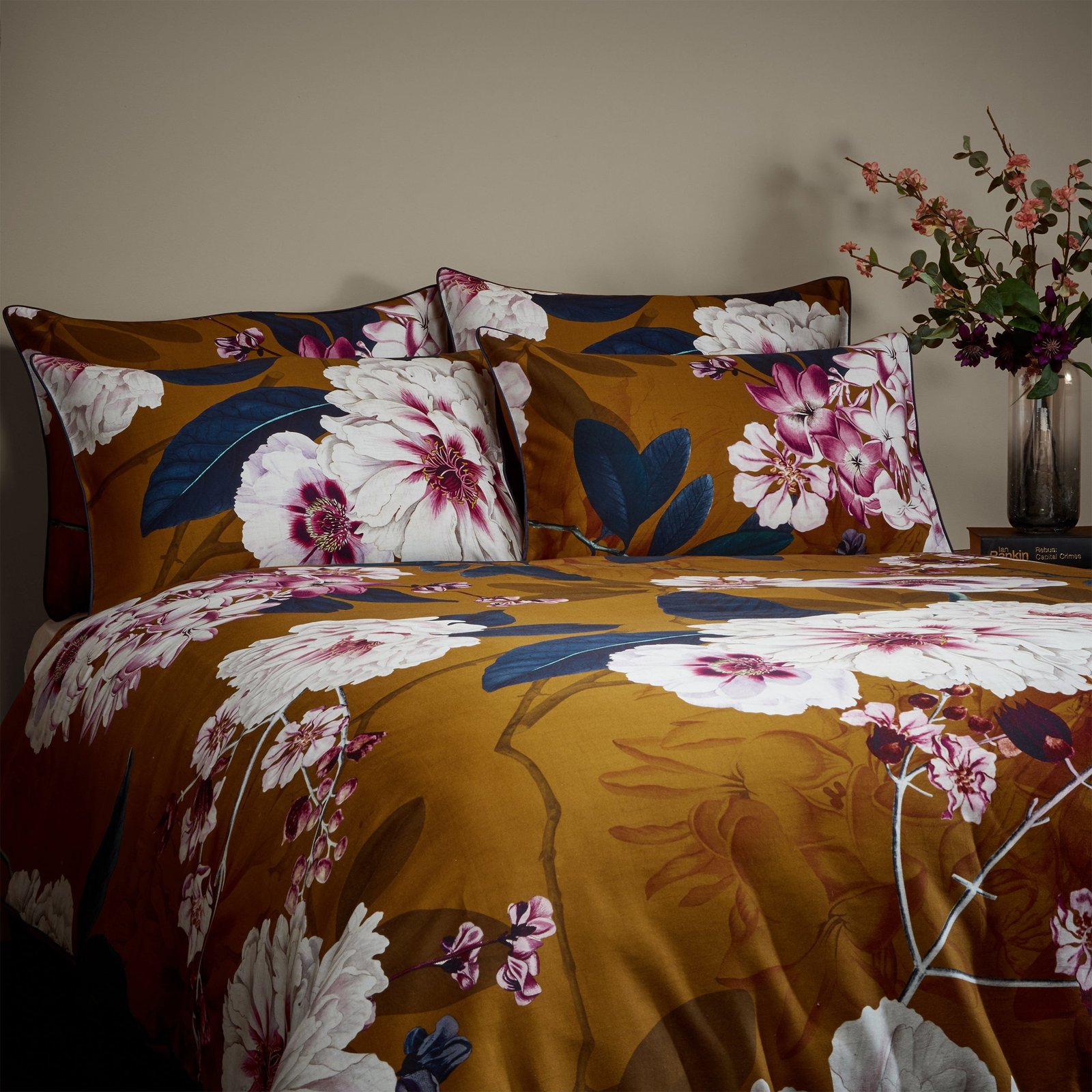 Paoletti Kyoto Floral Duvet Cover Bedding Set Multi - Image 2