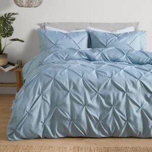 Serene Lara Duvet Cover Bedding Set Blue