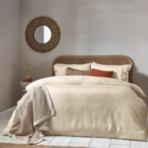 Lark Muslin Cotton Bedding Set Natural