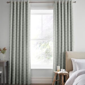 Laura Ashley Burnham Woven Made to Measure Curtain Sage