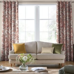 Laura Ashley Picardie Velvet Made to Measure Curtain Embers