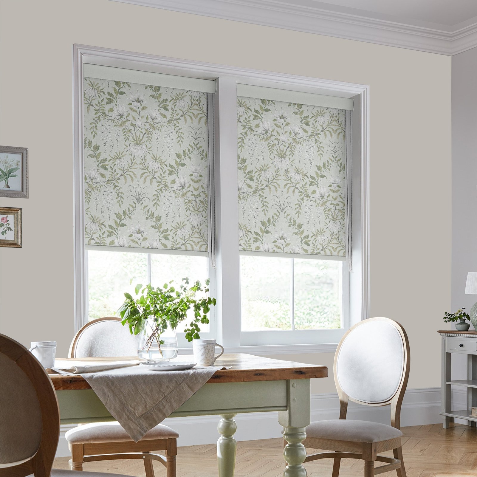 Laura Ashley Parterre Blackout Made To Measure Roller Blind Sage - Image 3