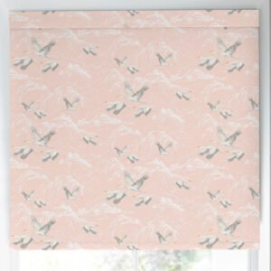 Laura Ashley Animalia Translucent Made to Measure Roller Blind Blush