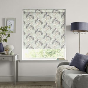 Laura Ashley Belvedere Blackout Made To Measure Roller Blind Duck Egg