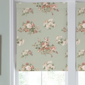 Laura Ashley Rosemore Translucent Made to Measure Roller Blind Sage