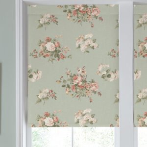 Laura Ashley Rosemore Made to Measure Blackout Roller Blind Sage