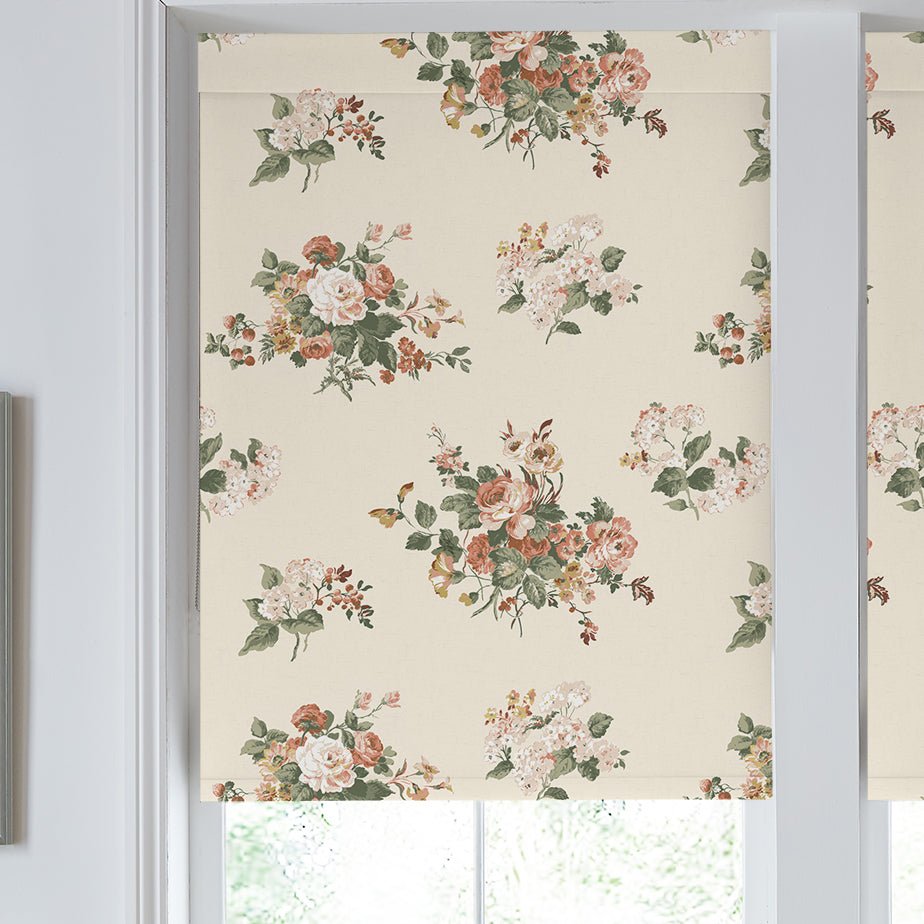 Laura Ashley Rosemore Translucent Made to Measure Roller Blind Natural