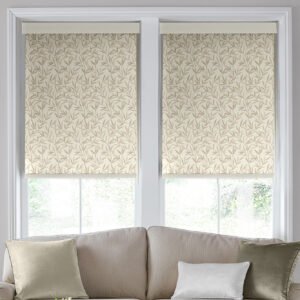 Laura Ashley Willow Leaf Blackout Made To Measure Roller Blind Natural