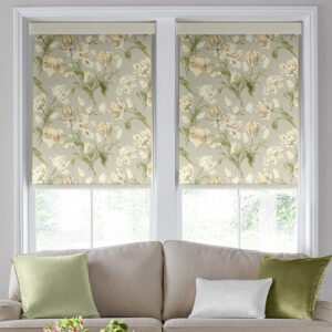 Laura Ashley Gosford Translucent Made To Measure Roller Blind Sage