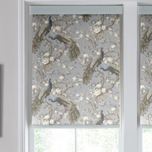 Laura Ashley Belvedere Translucent Made to Measure Roller Blind Chalk Blue