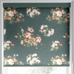 Laura Ashley Rosemore Made to Measure Blackout Roller Blind Fern