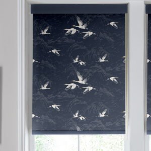 Laura Ashley Animalia Made to Measure Blackout Roller Blind Midnight