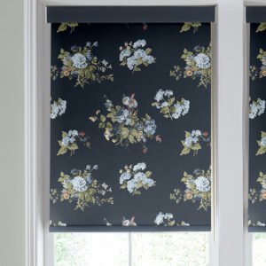Laura Ashley Rosemore Made to Measure Blackout Roller Blind Midnight