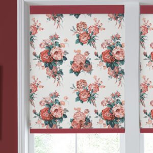 Laura Ashley Cecilia Translucent Made to Measure Roller Blind Red