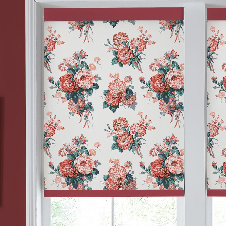 Laura Ashley Cecilia Translucent Made to Measure Roller Blind Red