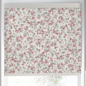 Laura Ashley Blossoms Translucent Made to Measure Roller Blind Blush
