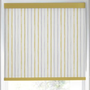 Laura Ashley Painterly Stripe Translucent Made to Measure Roller Blind Yellow