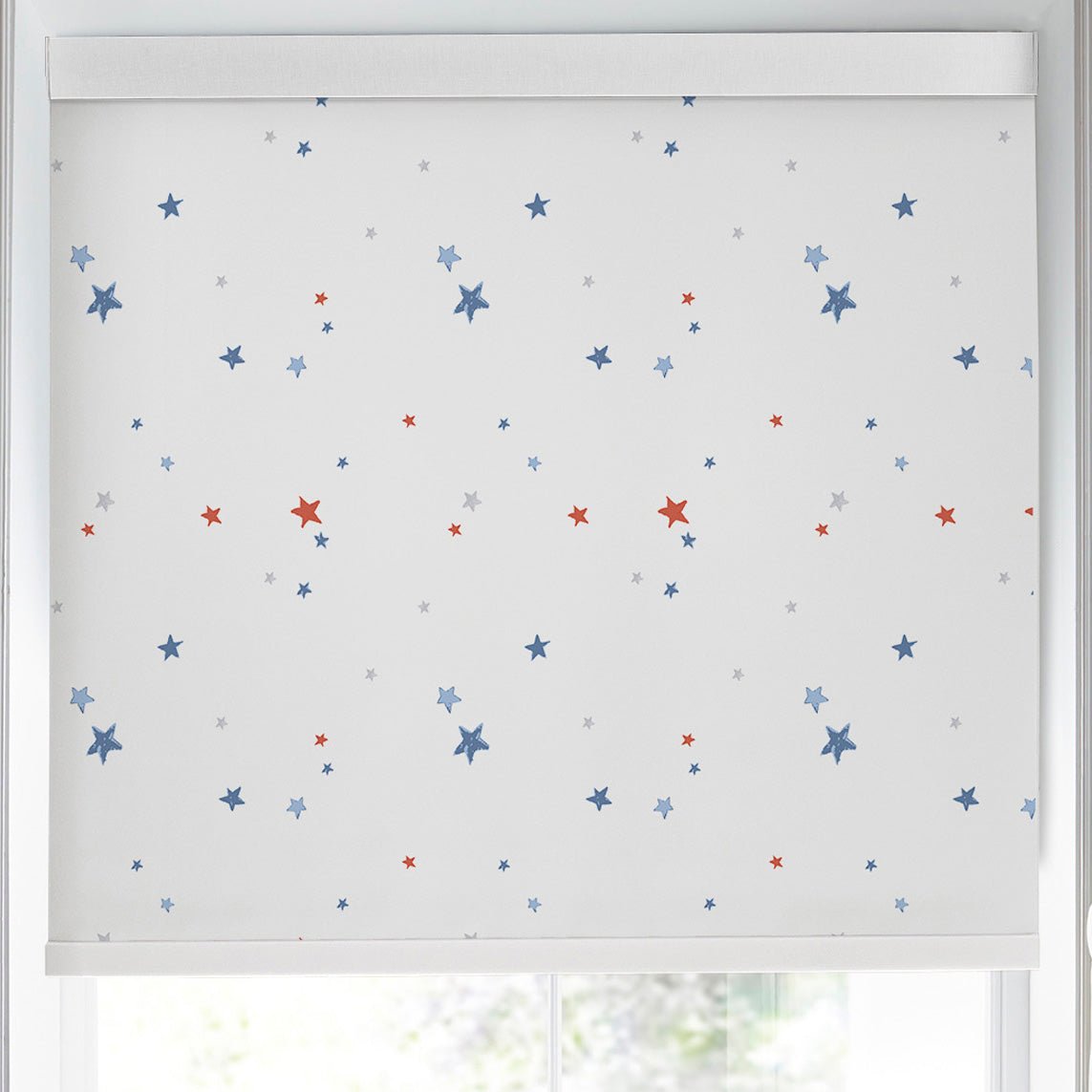 Laura Ashley Painterly Stars Made to Measure Blackout Roller Blind Multi