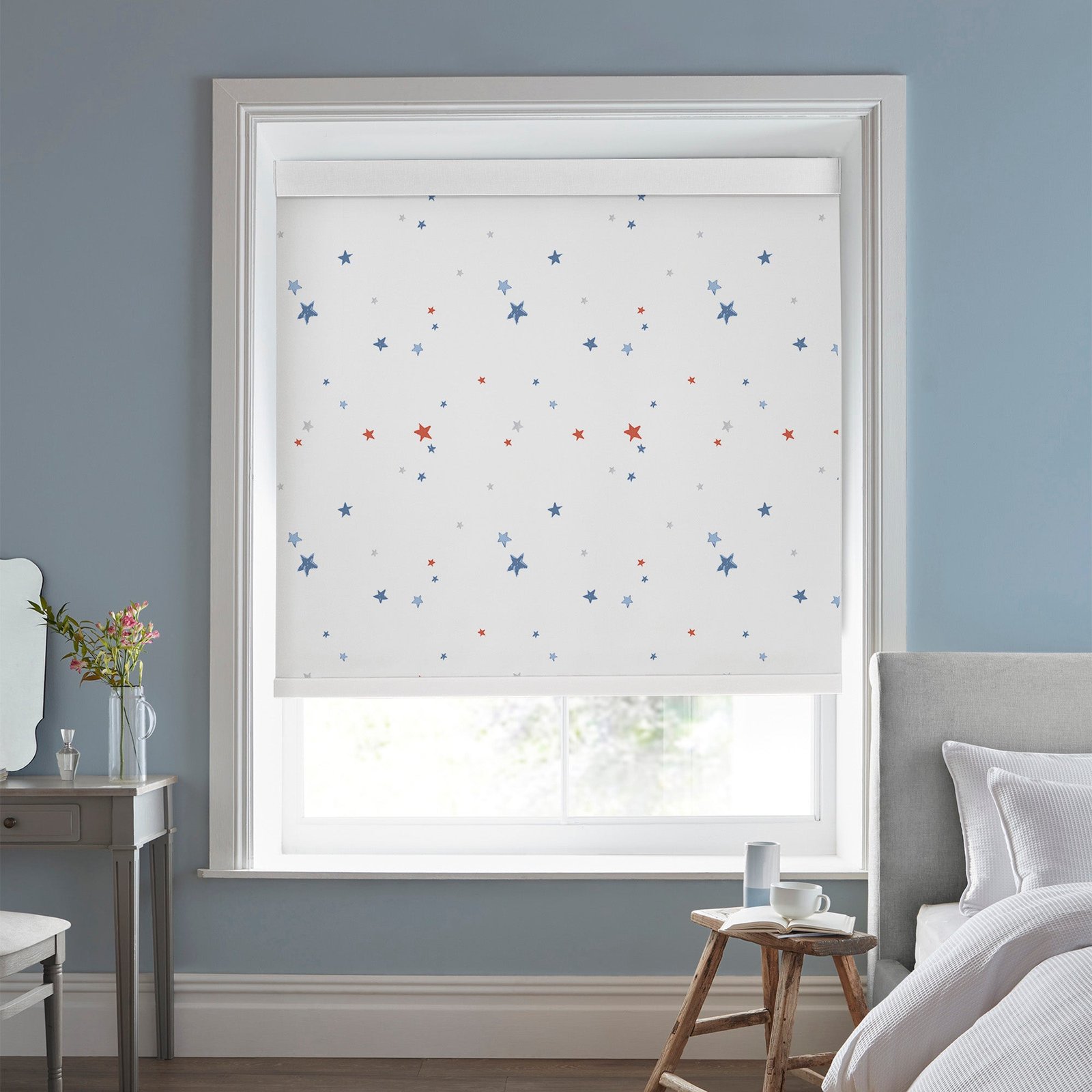 Laura Ashley Painterly Stars Made to Measure Blackout Roller Blind Multi - Image 3