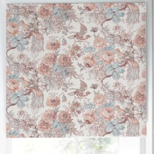 Laura Ashley Birtle Made to Measure Blackout Roller Blind Blush