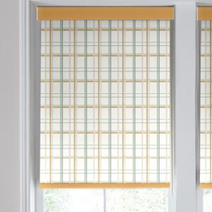Laura Ashley Burford Check Made to Measure Blackout Roller Blind Ochre