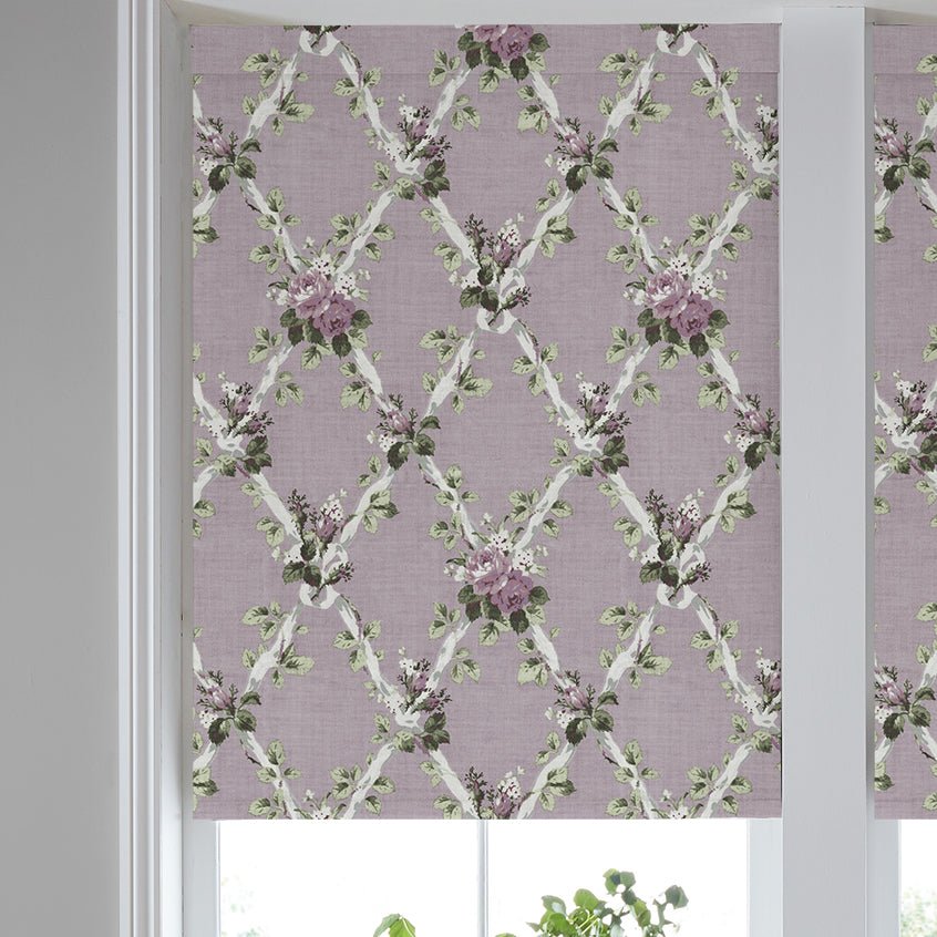 Laura Ashley Elwyn Made to Measure Blackout Roller Blind Grape