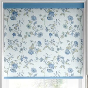 Laura Ashley Rambling Rector Made to Measure Blackout Roller Blind Blue Sky