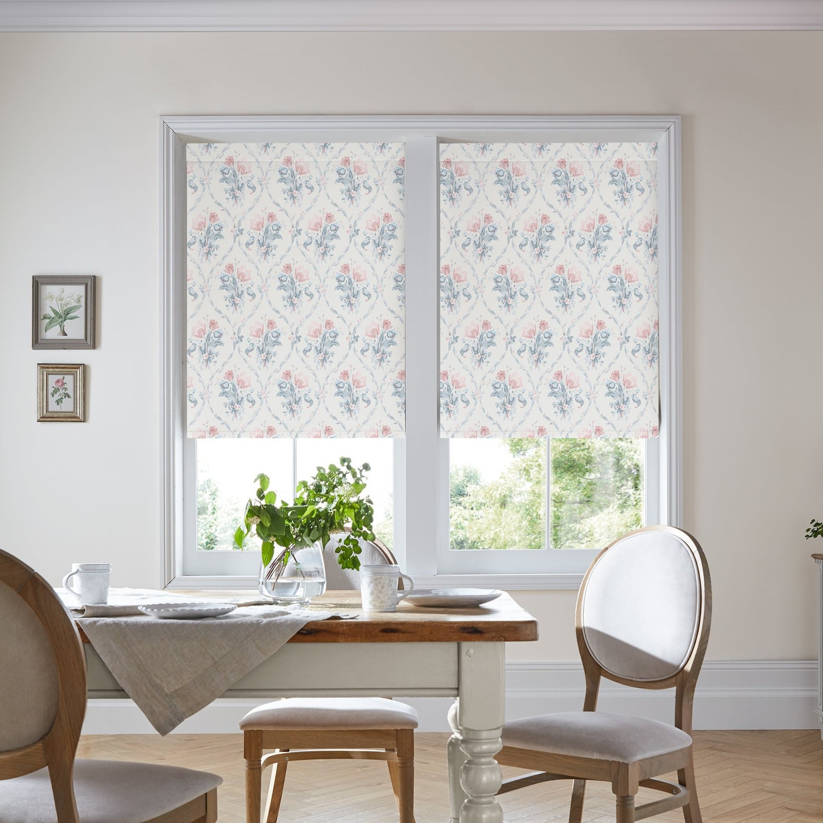 Laura Ashley Scarborough Fair Translucent Made to Measure Roller Blind Blush - Image 3