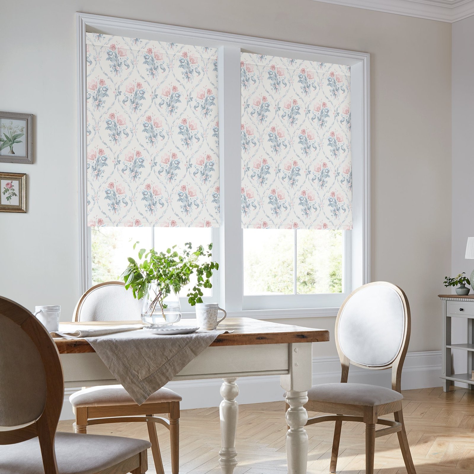 Laura Ashley Scarborough Fair Translucent Made to Measure Roller Blind Blush - Image 2