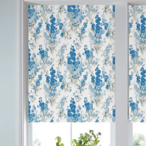 Laura Ashley Stocks Translucent Made to Measure Roller Blind Blue Sky