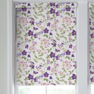 Laura Ashley Elmswell Made to Measure Blackout Roller Blind Violet