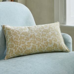 Laura Ashley Lady Fern 30cm x 50cm Filled Boudoir Ochre Yellow