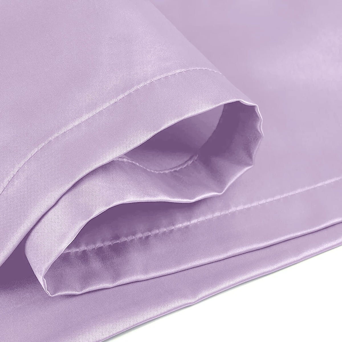 lavender Satin Silk Pillowcases Pair - Image 4