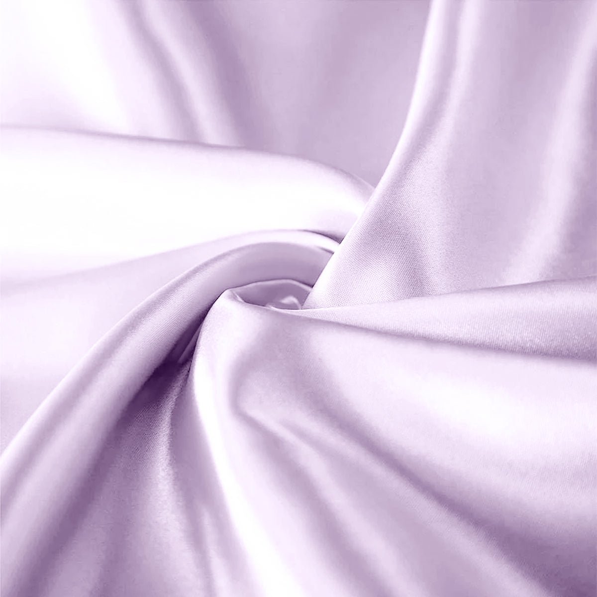 lavender Satin Silk Pillowcases Pair - Image 3