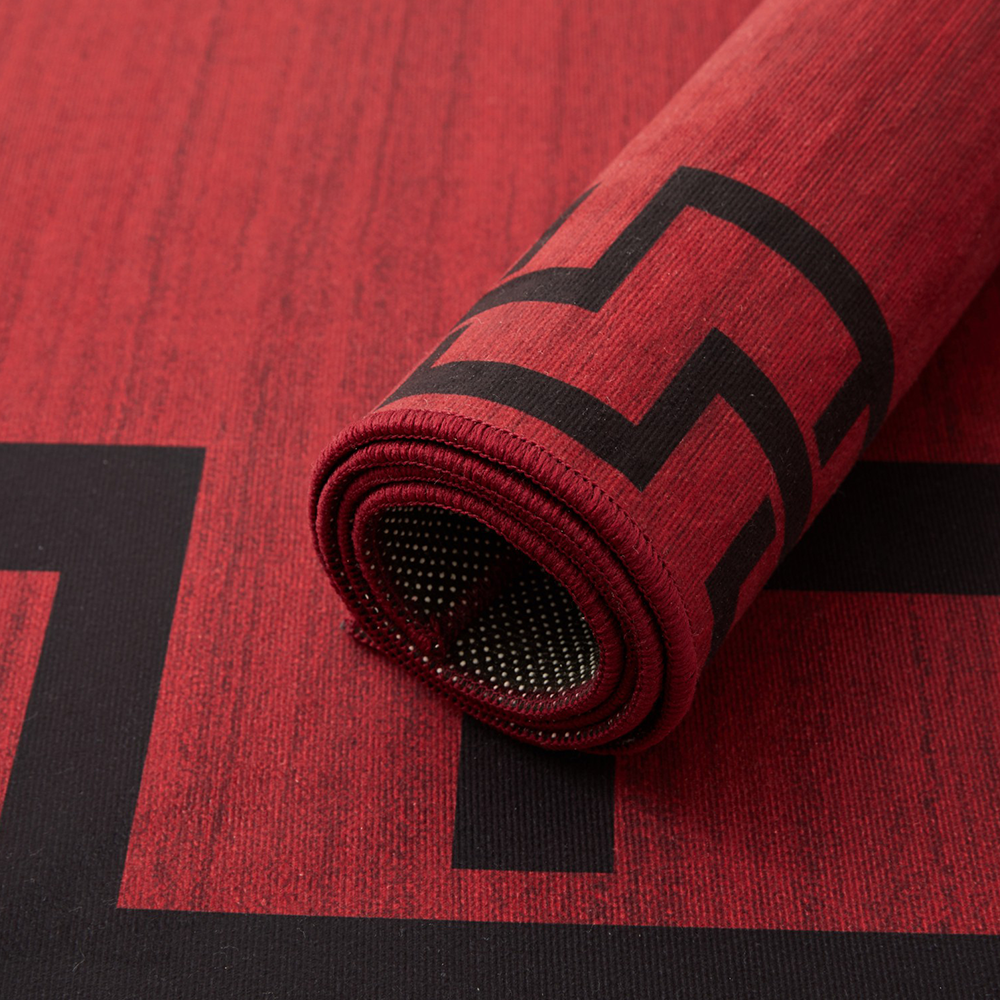Modern Style Red Rug for Living Room - Image 7