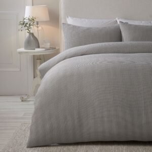 Serene Lindly Duvet Cover Bedding Set Silver