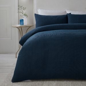 Serene Lindly Duvet Cover Bedding Set Navy