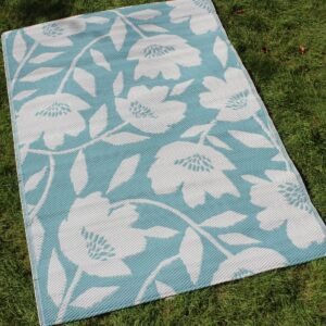 Luna 120cm x 170cm UV Resistant Outdoor Rug Duck Egg