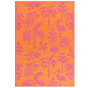 Marula Outdoor Indoor 100% Recycled 120cm x 180cm Rug Orange Pink