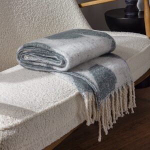 Meta Jacquard Tasselled 130cm x 180cm Throw Dusk