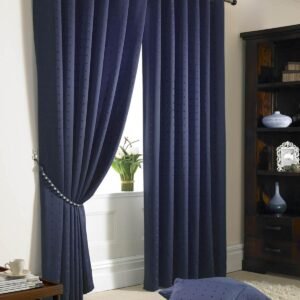 Madison Lined Ready Made Eyelet Curtains Navy