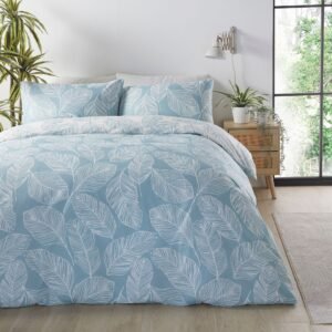 Fusion Matteo Duvet Cover Bedding Set Duckegg