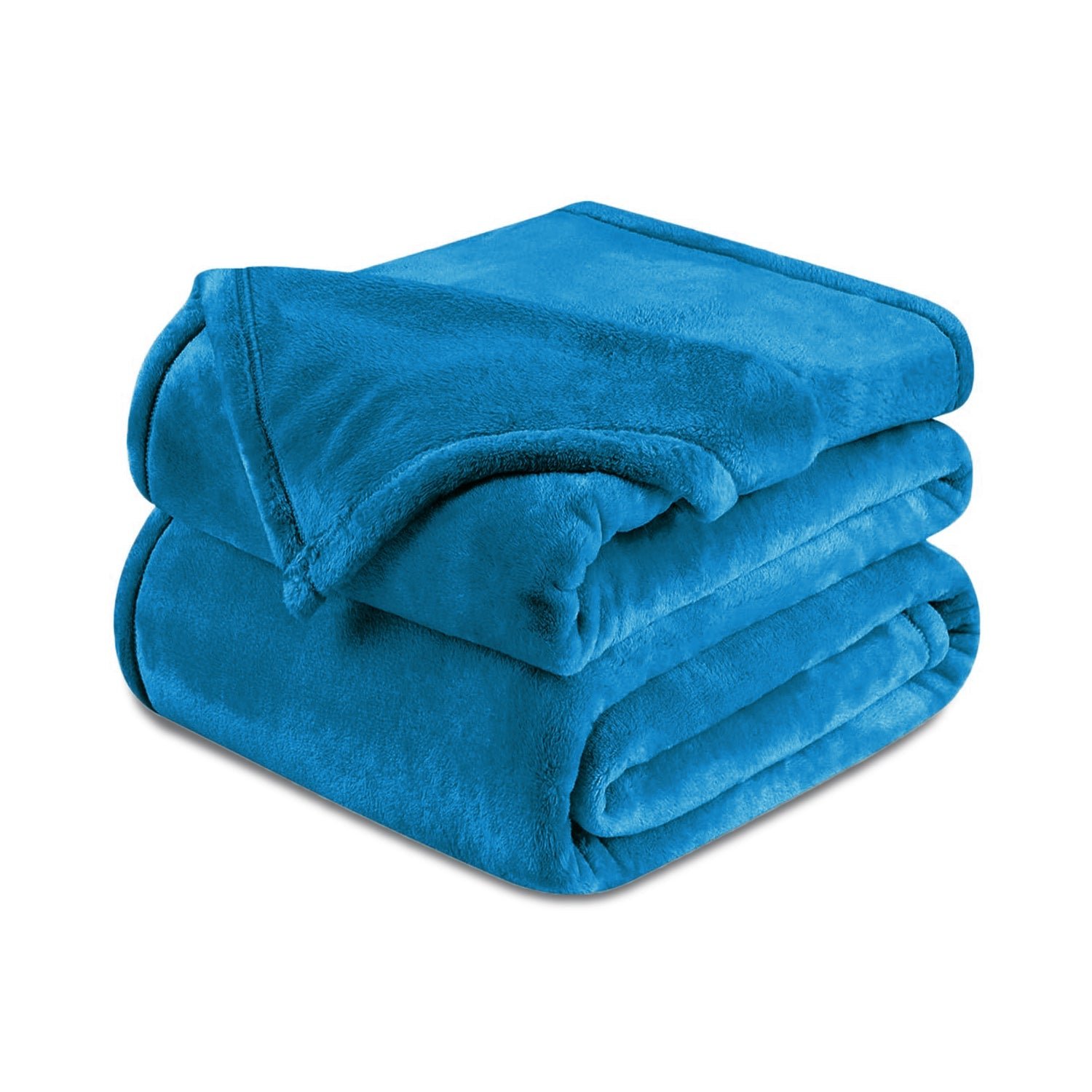 Teal Fleece Blanket Throw - Image 4
