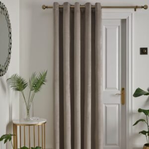 Laurence Llewelyn-Bowen Montrose 66x84 Eyelet Door Curtain Linen