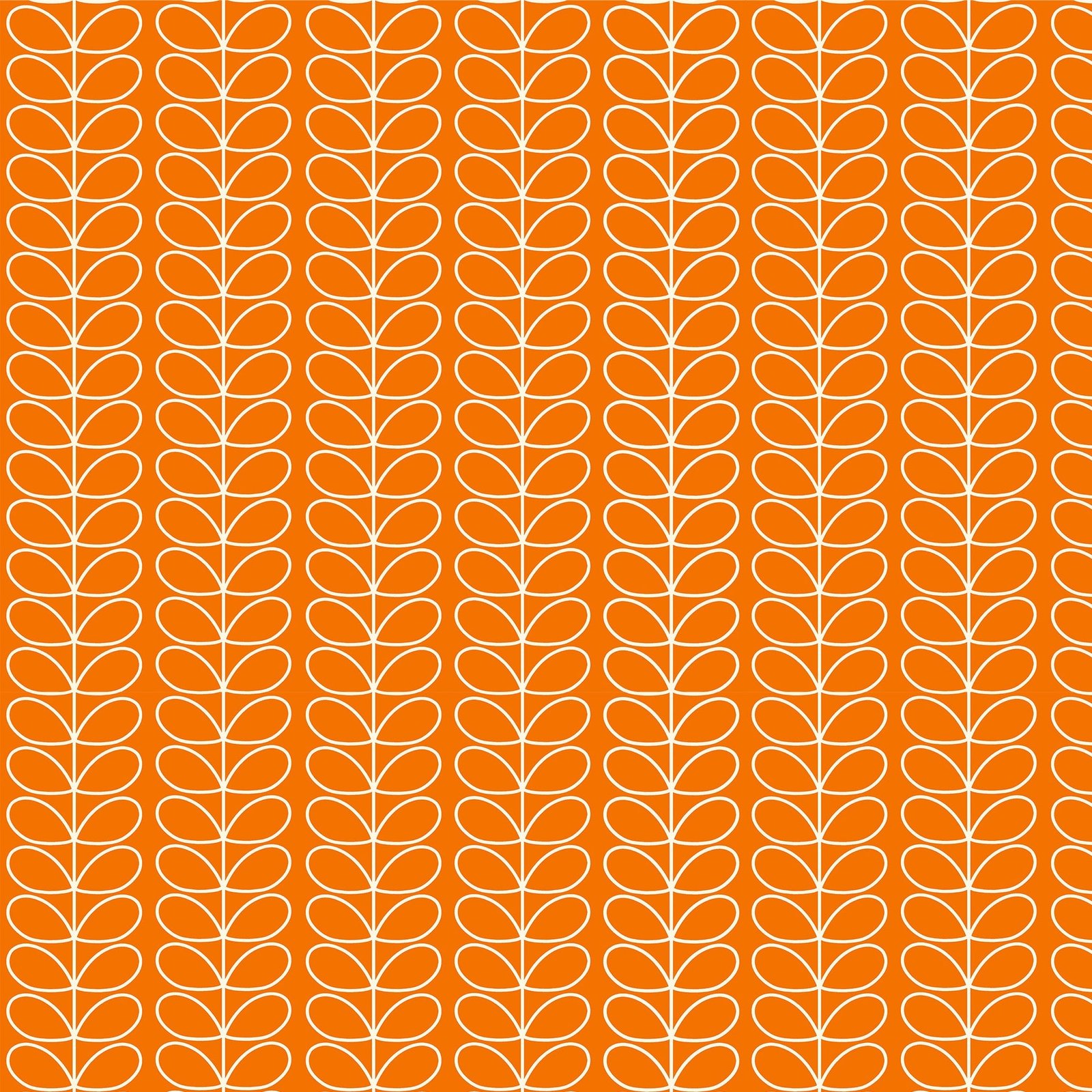 Orla Kiely Linear Stem Made to Measure Curtain Persimmon - Image 4