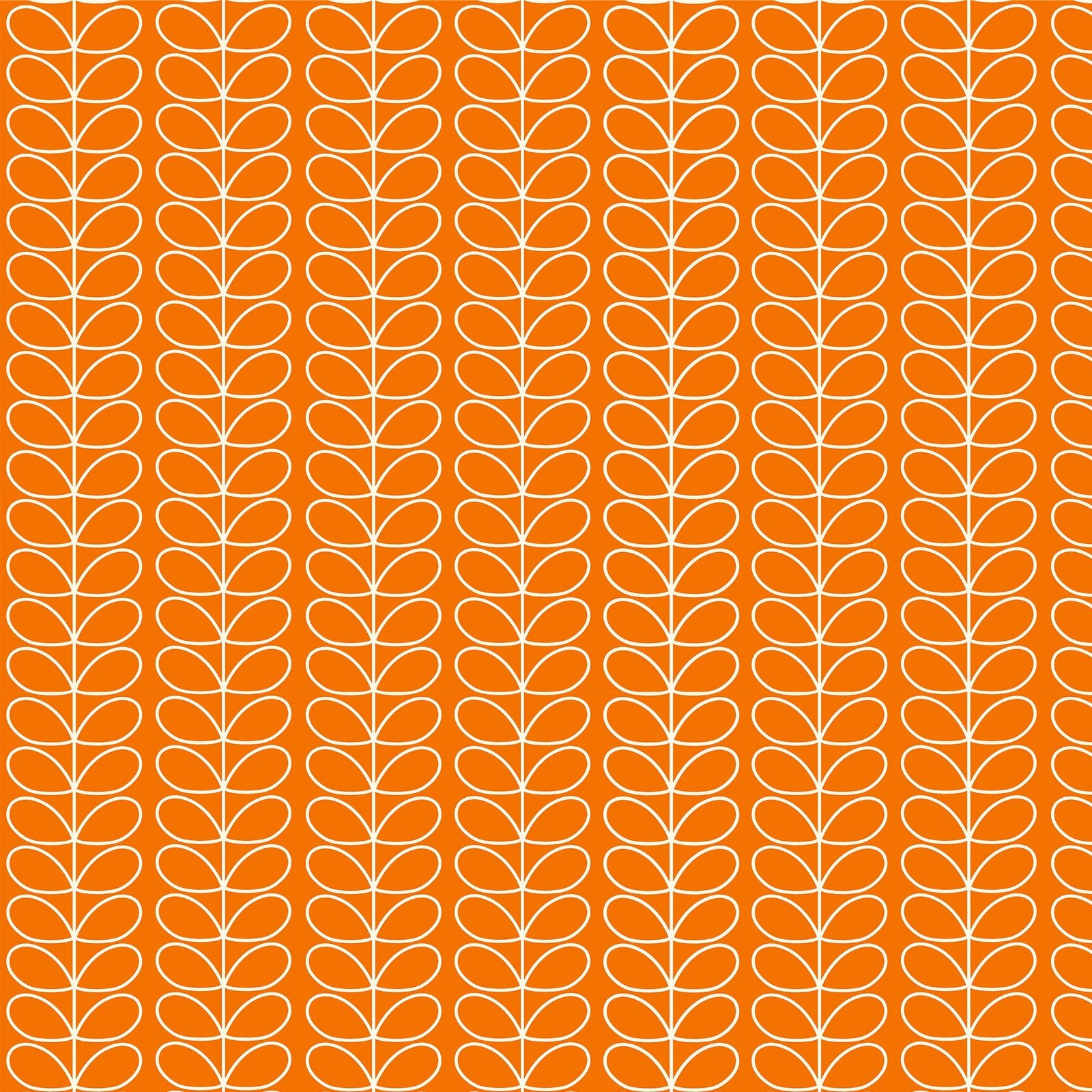 Orla Kiely Linear Stem Made to Measure Curtain Persimmon - Image 5