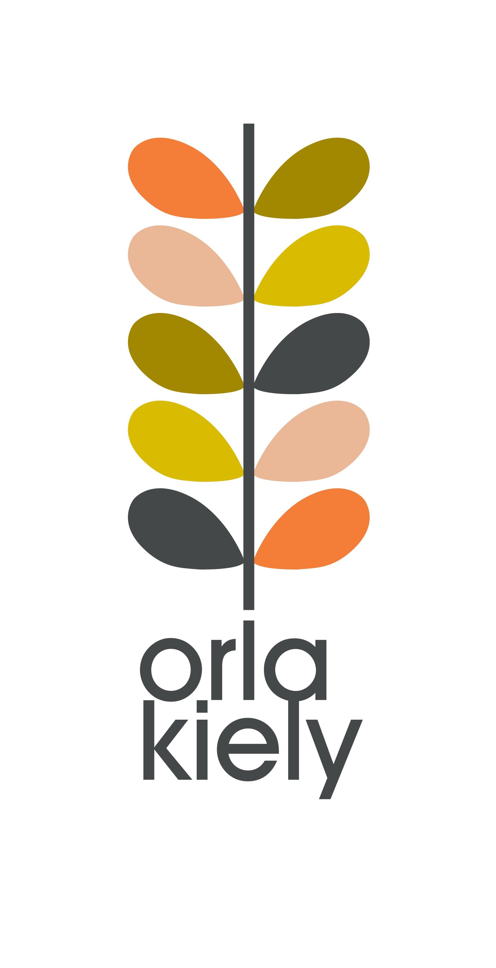 Orla Kiely Wildflower Ready Made Eyelet Curtains Coffee - Image 4